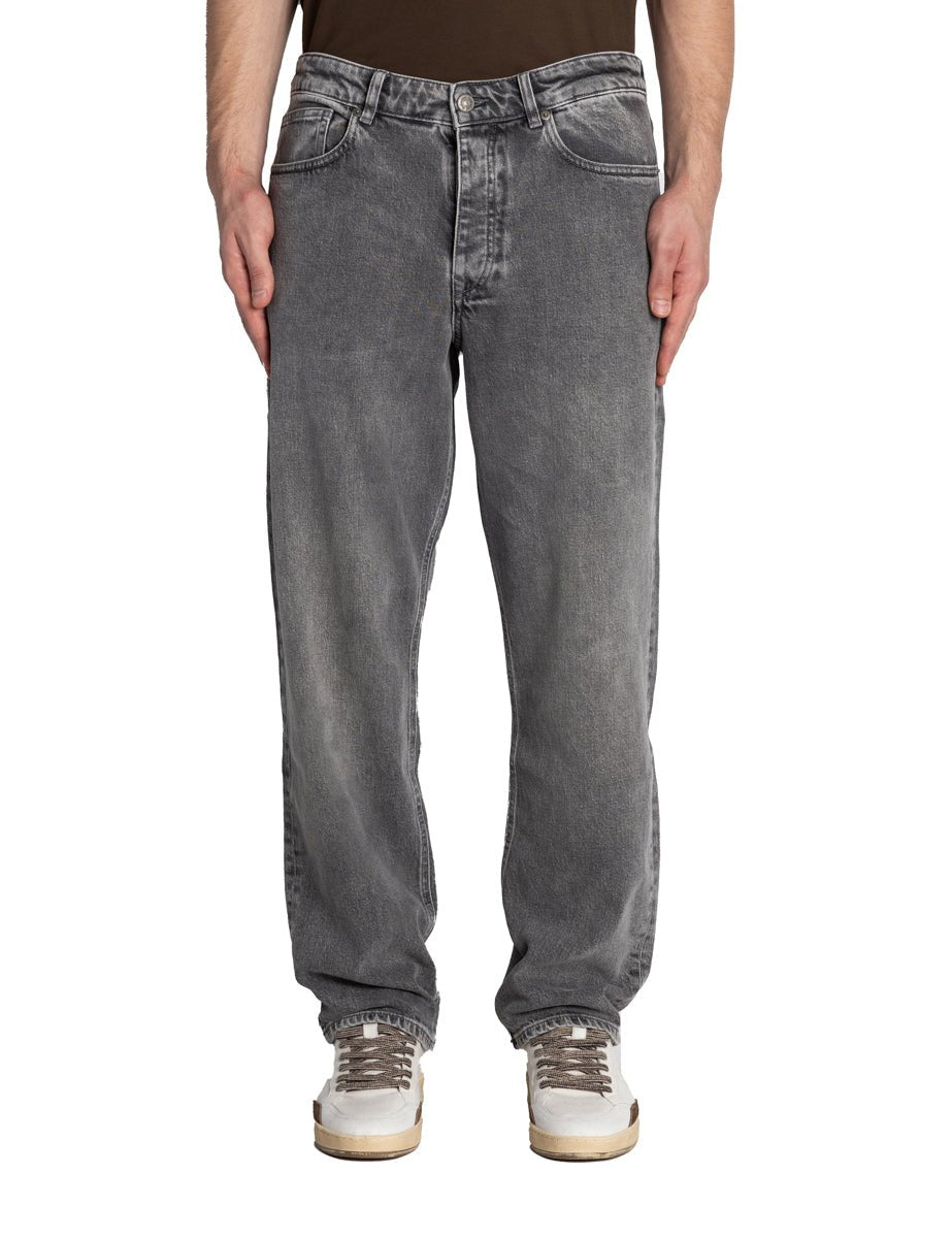 jeans ben ampio grigio medio - selected - jeans