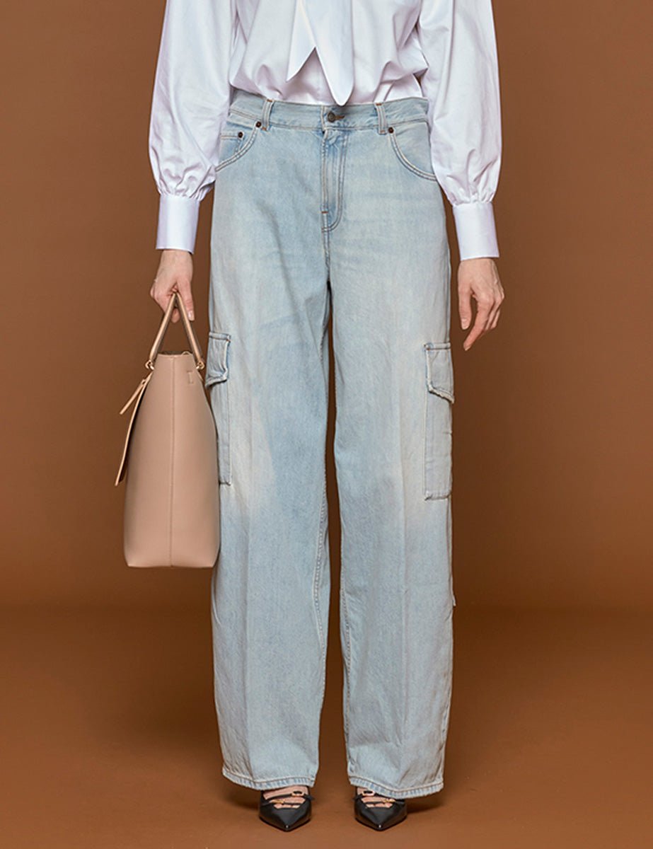 jeans cargo bethany lipari blue - haikure - jeans