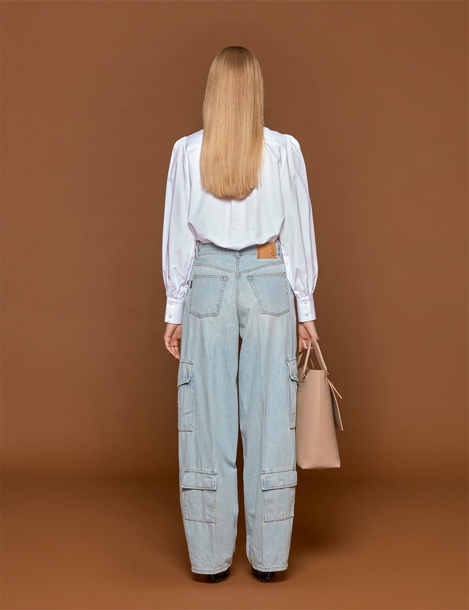 jeans cargo bethany lipari blue - haikure - jeans