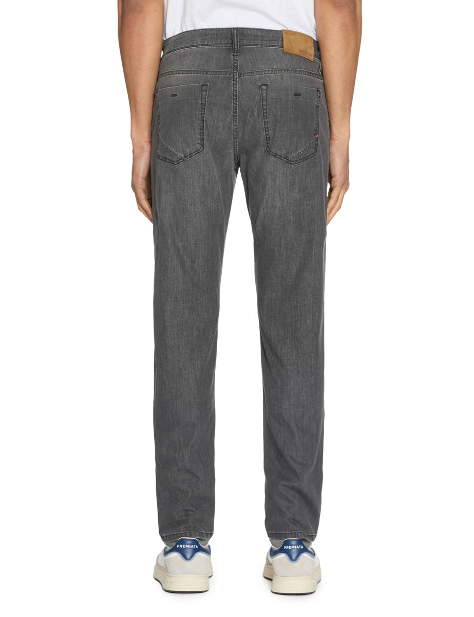 jeans cinque tasche denim grigio - incotex - jeans