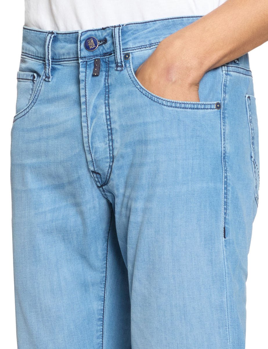 jeans cinque tasche leggero denim chiaro - incotex - jeans