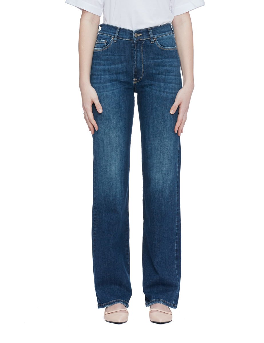 jeans gamba dritta denim scuro - blufrida - jeans
