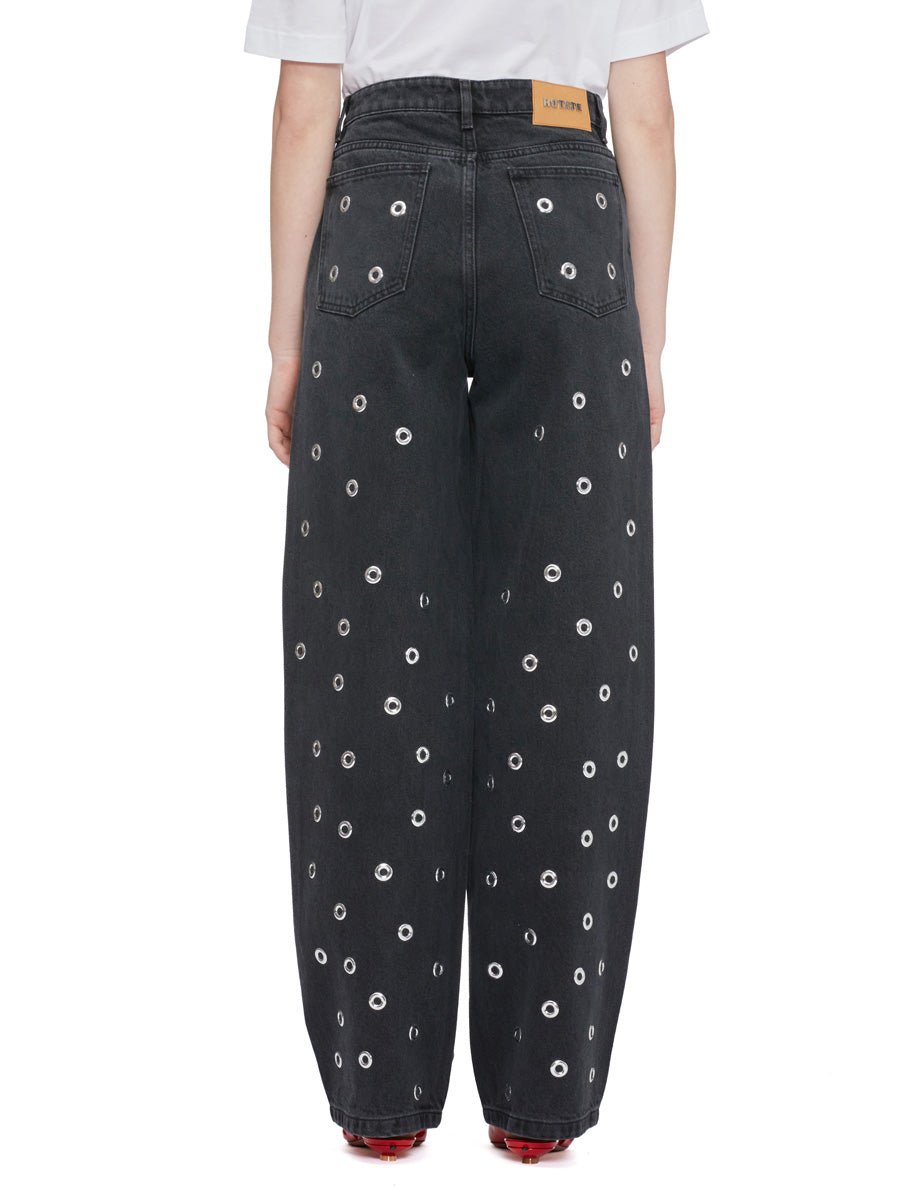 jeans highrise dark grey - rotate - jeans