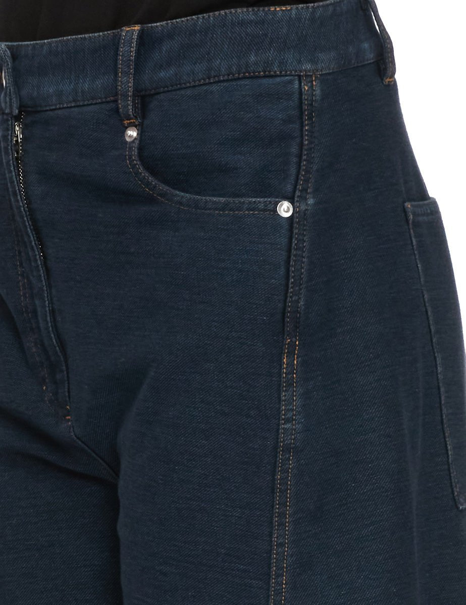 jeans knit sid indigo - tibi - jeans