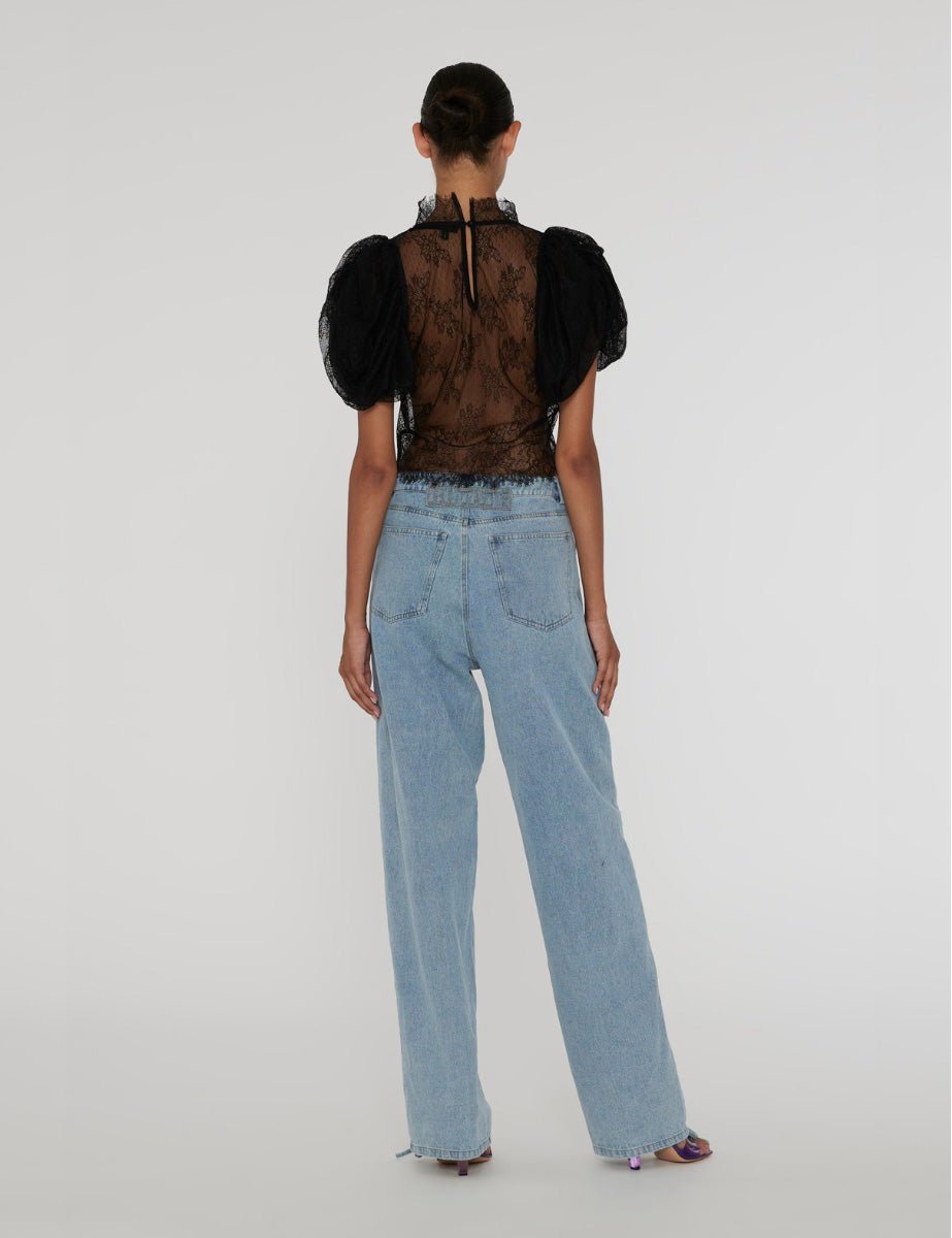 jeans light blu denim - rotate - jeans