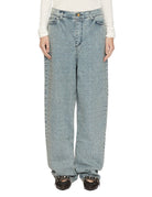 jeans over punto luce blu bleach - alysi - jeans