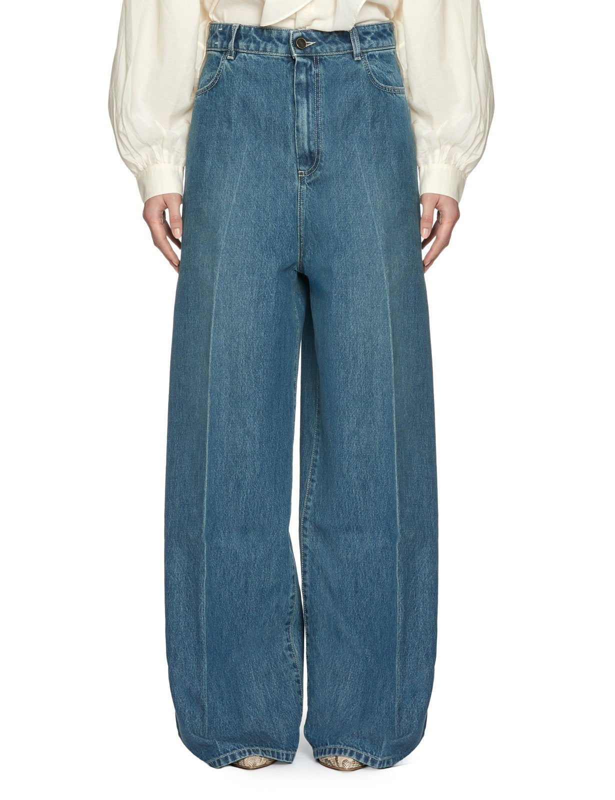 jeans over superflare denim - alysi - jeans