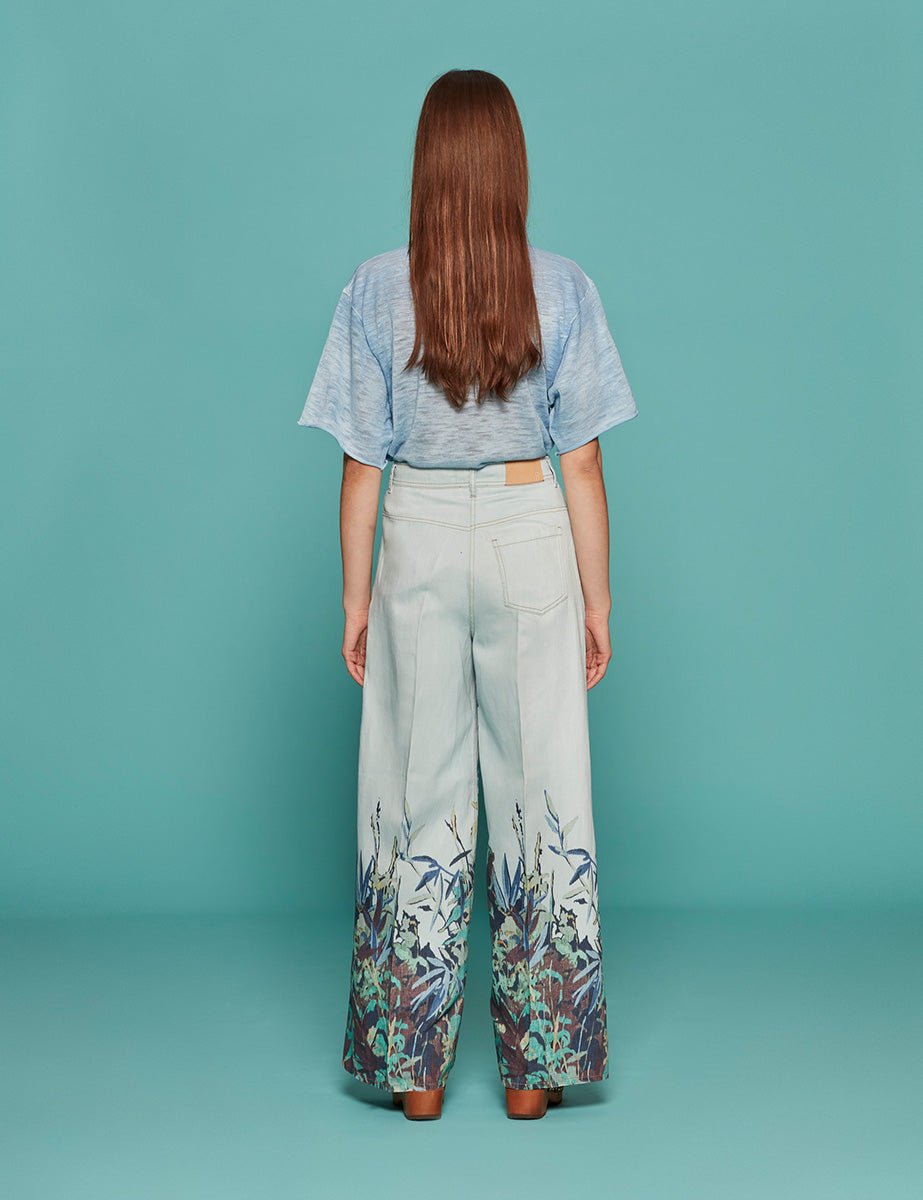 jeans palazzo heaven sky dust - forte forte - jeans