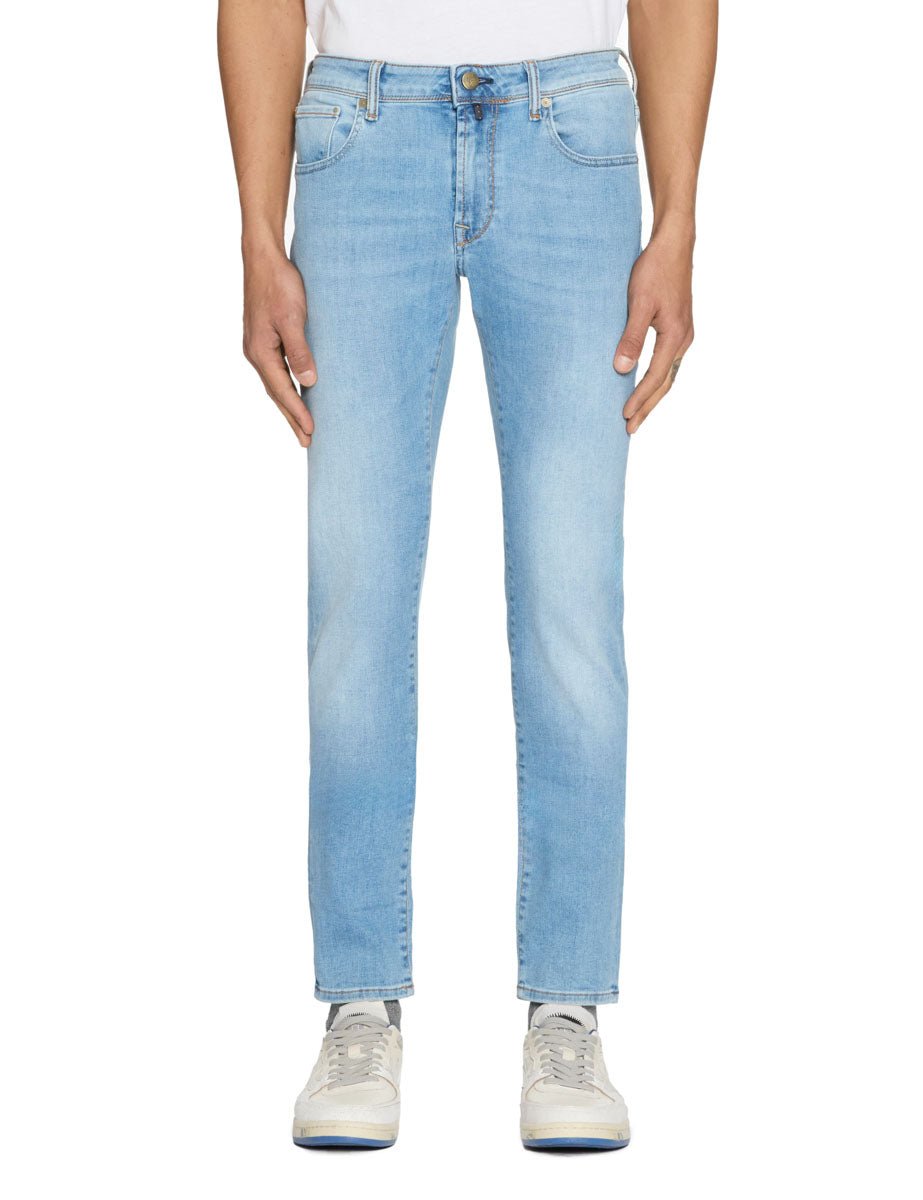 jeans skinny cinque tasche denim chiaro - incotex - jeans