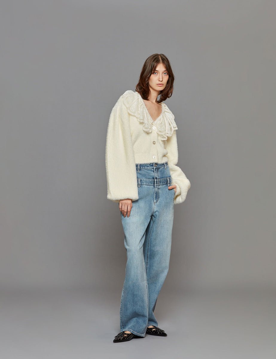 jeans slouchy carpenter denim blu - tibi - jeans