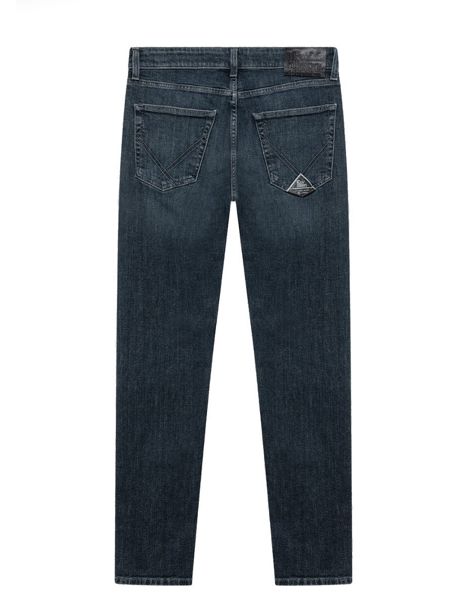 jeans strech foxrun blu black - roy rogers - jeans