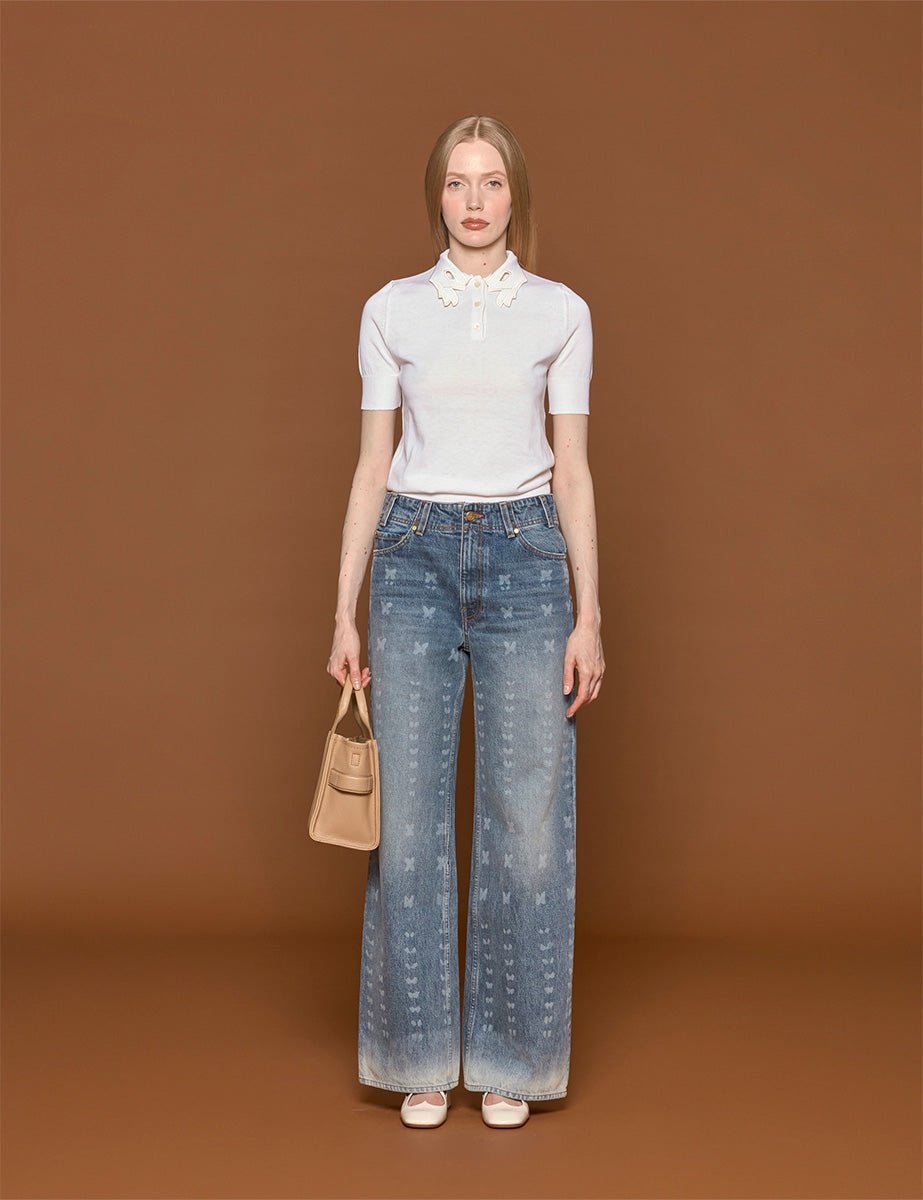 jeans the elodie etched arashi wash - ulla johnson - jeans