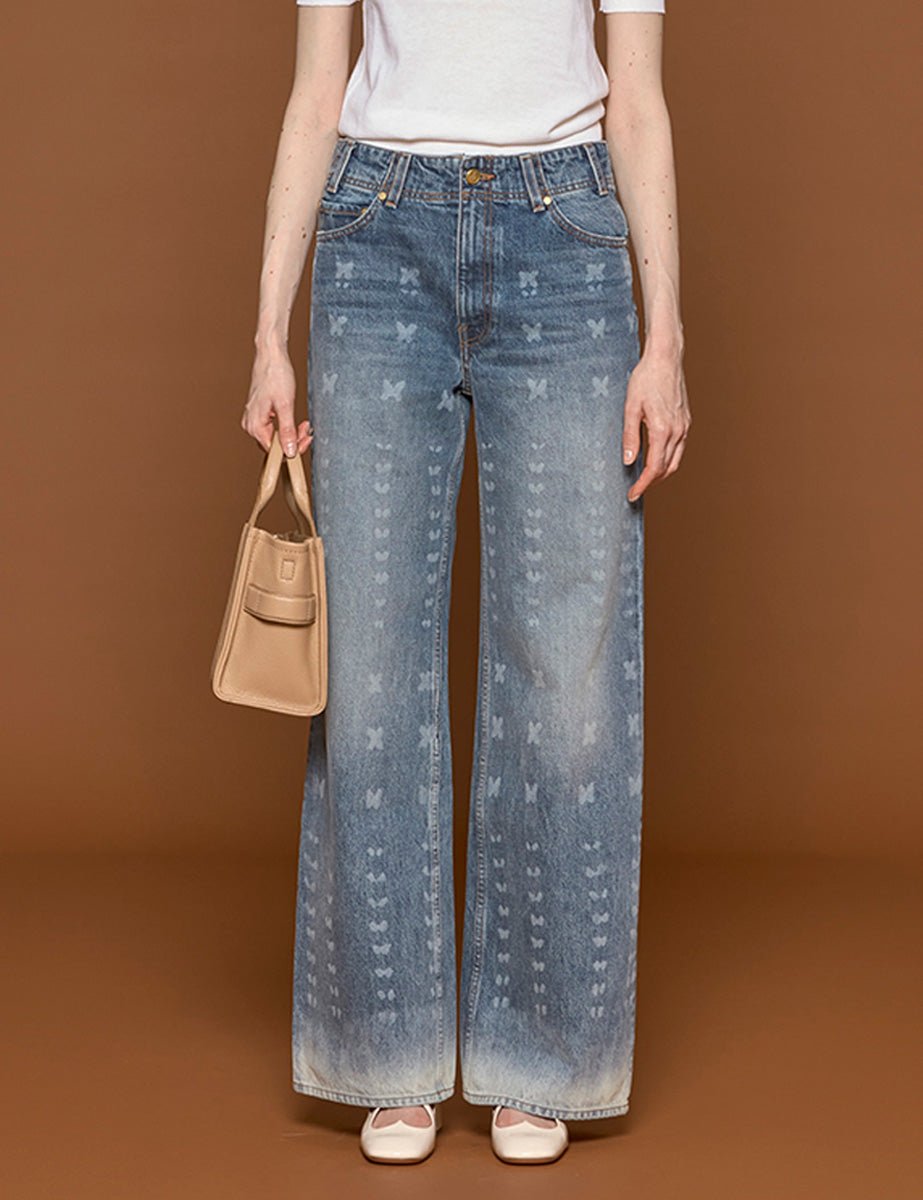 jeans the elodie etched arashi wash - ulla johnson - jeans