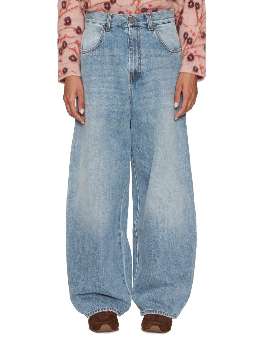 jenas barrel leg blu classico - rohe - jeans