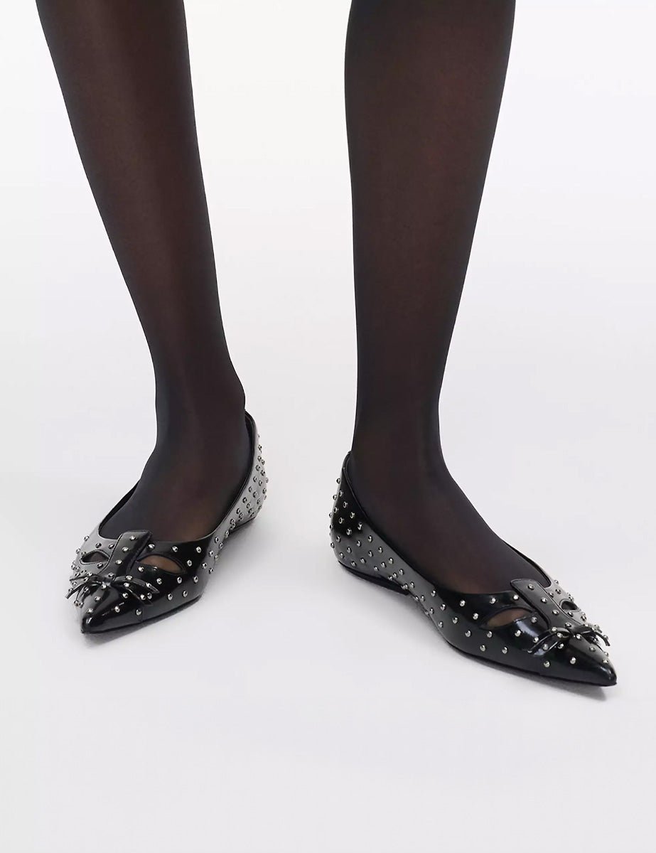 kat ballerina glam studs nero - marc jacobs - ballerina