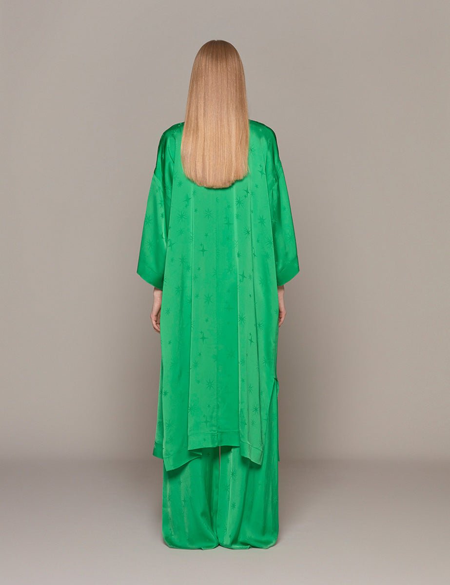 kimono jacquard etoile paradise verde - forte forte - stola