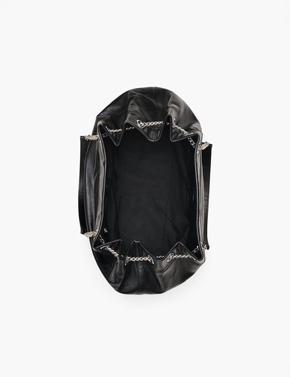 large chain sack leather nero - marc jacobs - shopper