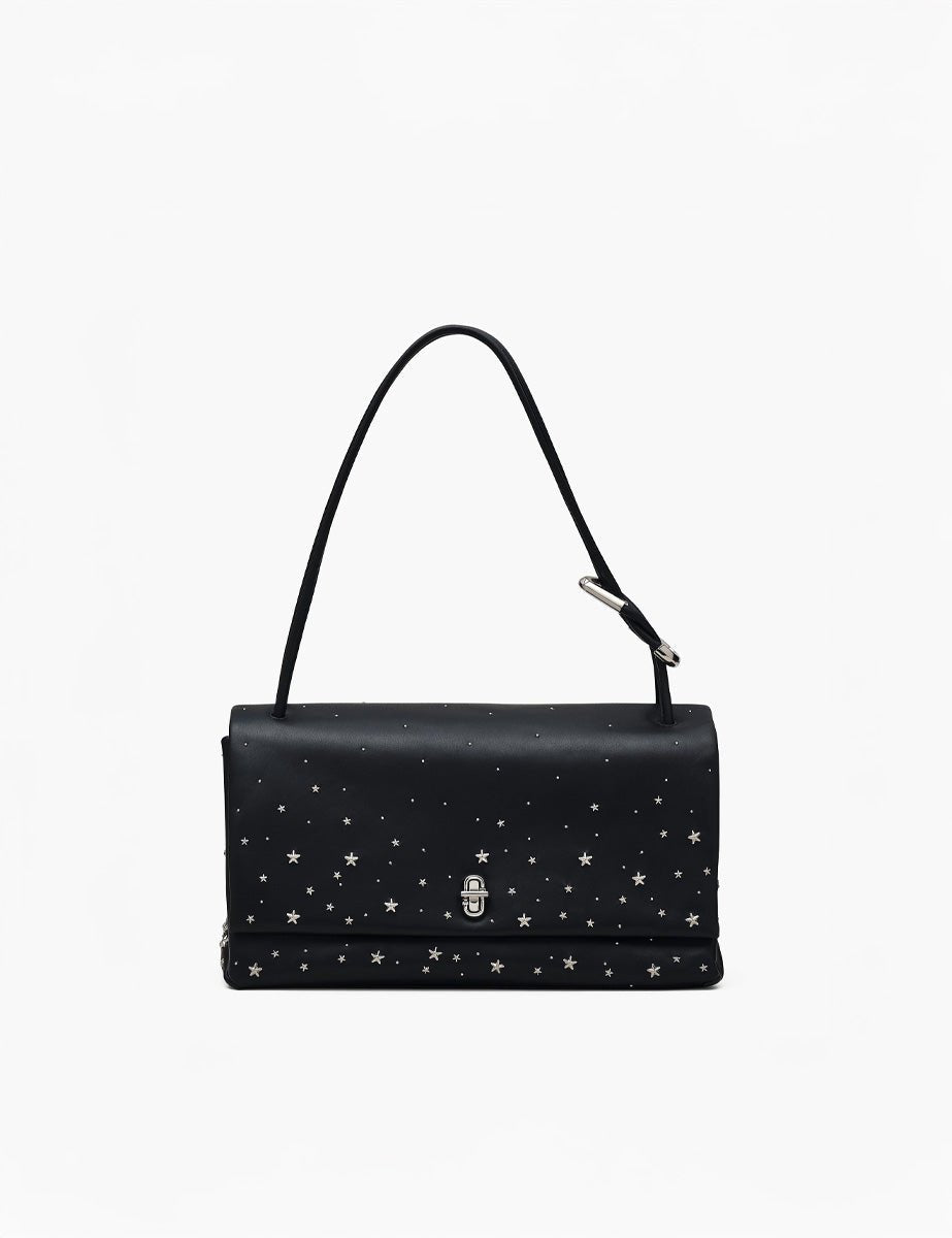 large dual bag star studded lea nero - marc jacobs - clutch