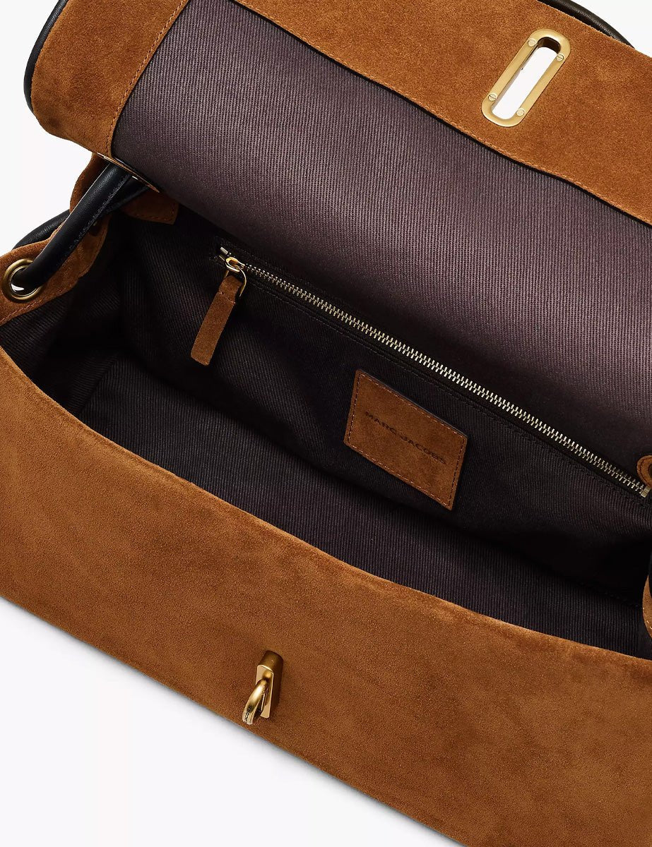 large dual shoulder bag suede copper - marc jacobs - shopper