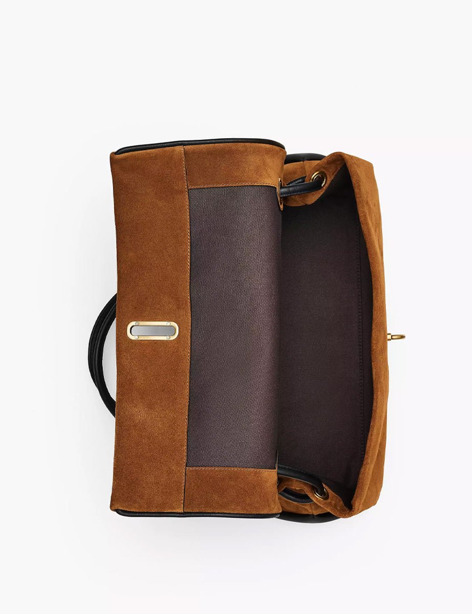 large dual shoulder bag suede copper - marc jacobs - shopper