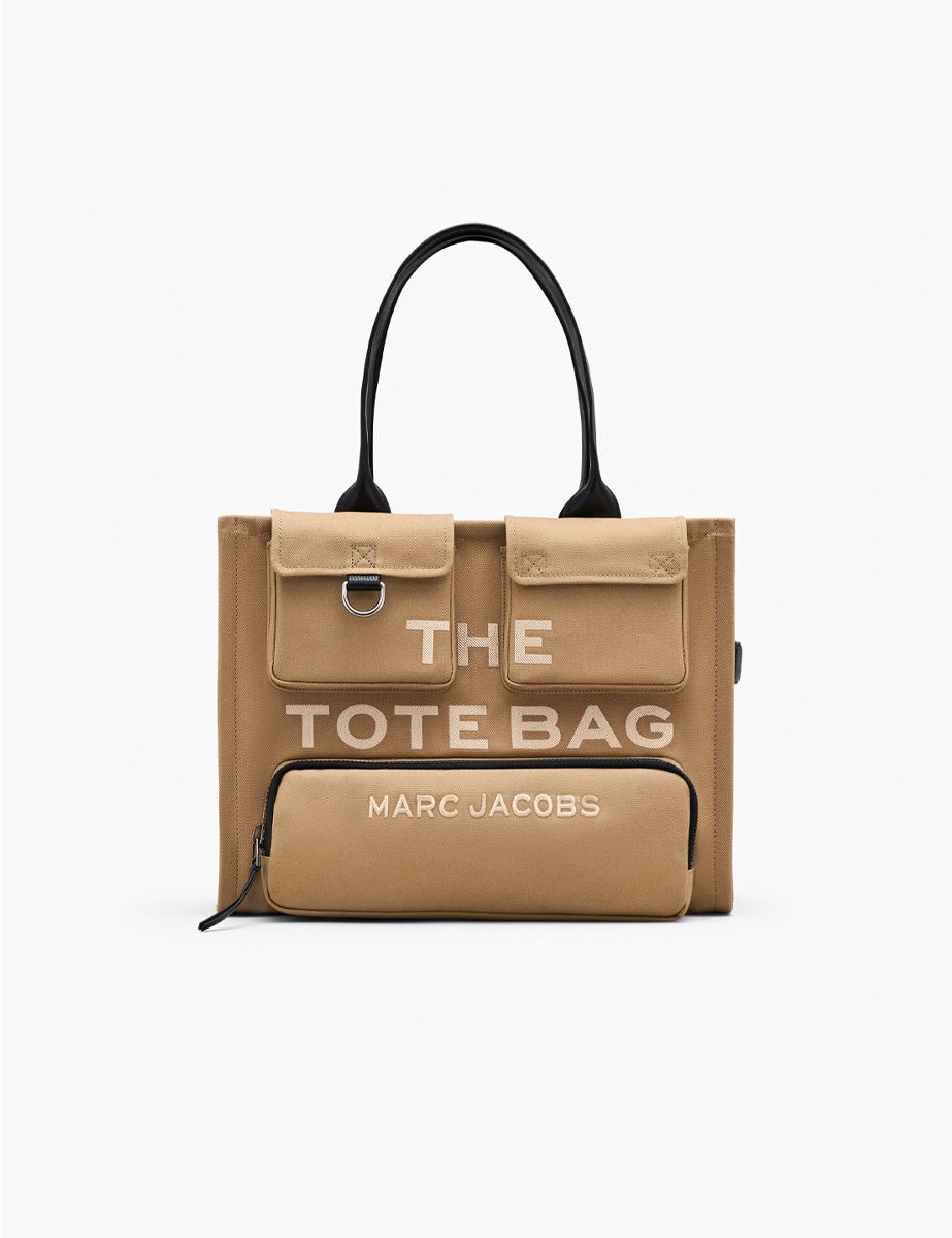 large tote bag canvas camel - marc jacobs - shopper