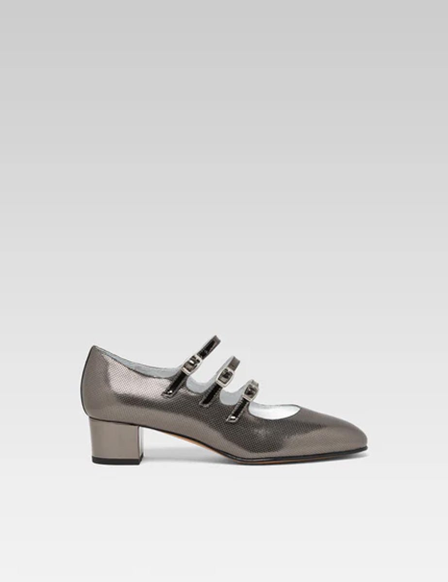 mary jane triplo cinturino antracite - carel paris - mary jane