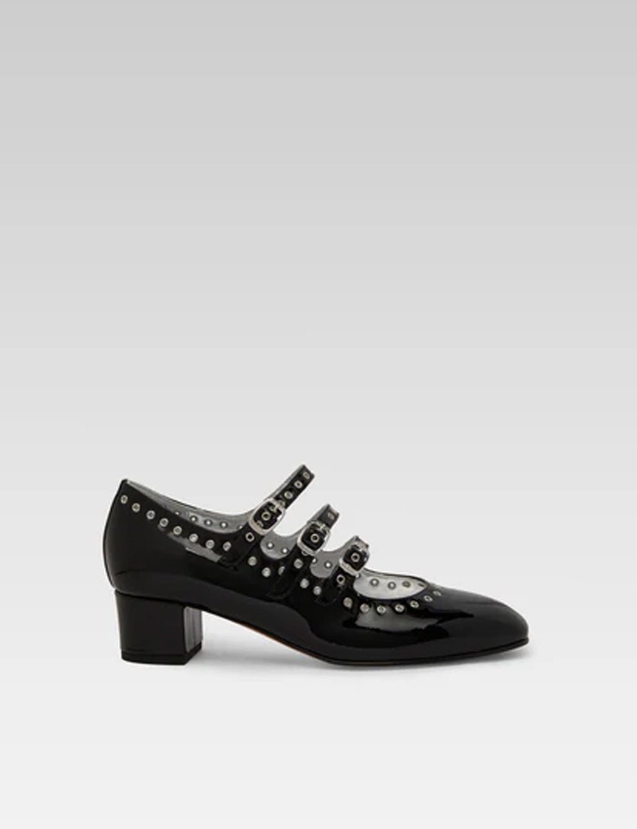 mary jane triplo cinturino black - carel paris - mary jane
