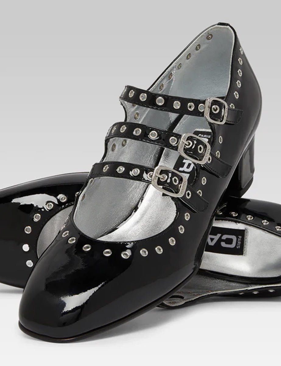 mary jane triplo cinturino black - carel paris - mary jane