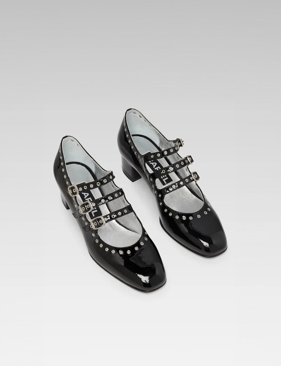 mary jane triplo cinturino black - carel paris - mary jane