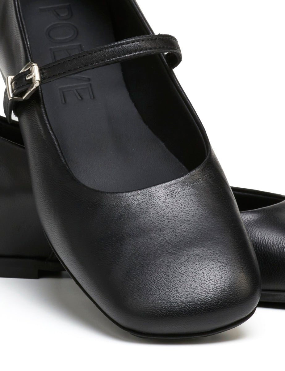 maryjane nappa chiffon nero - poeve - mary jane