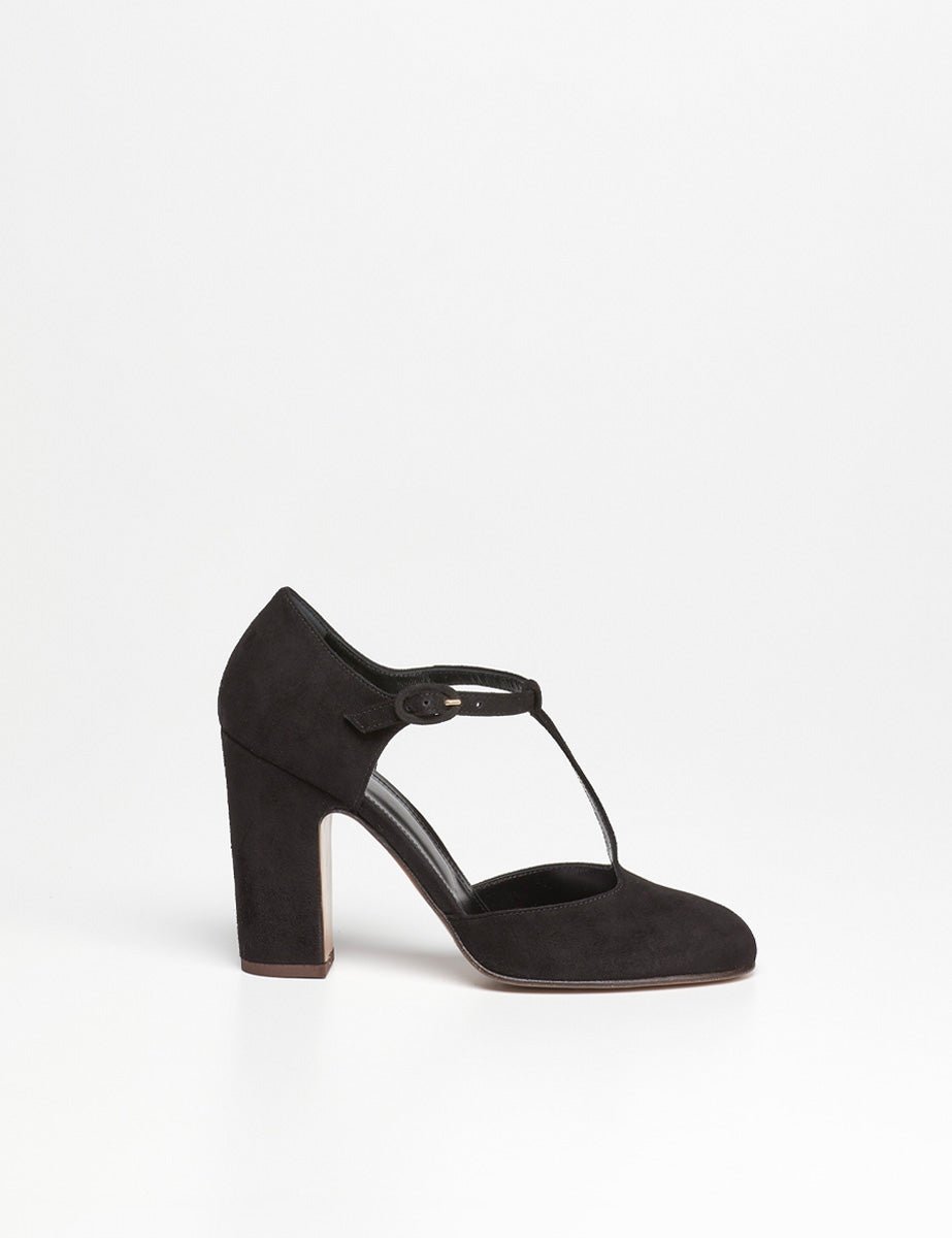 maryjane suede nero - relac - mary jane