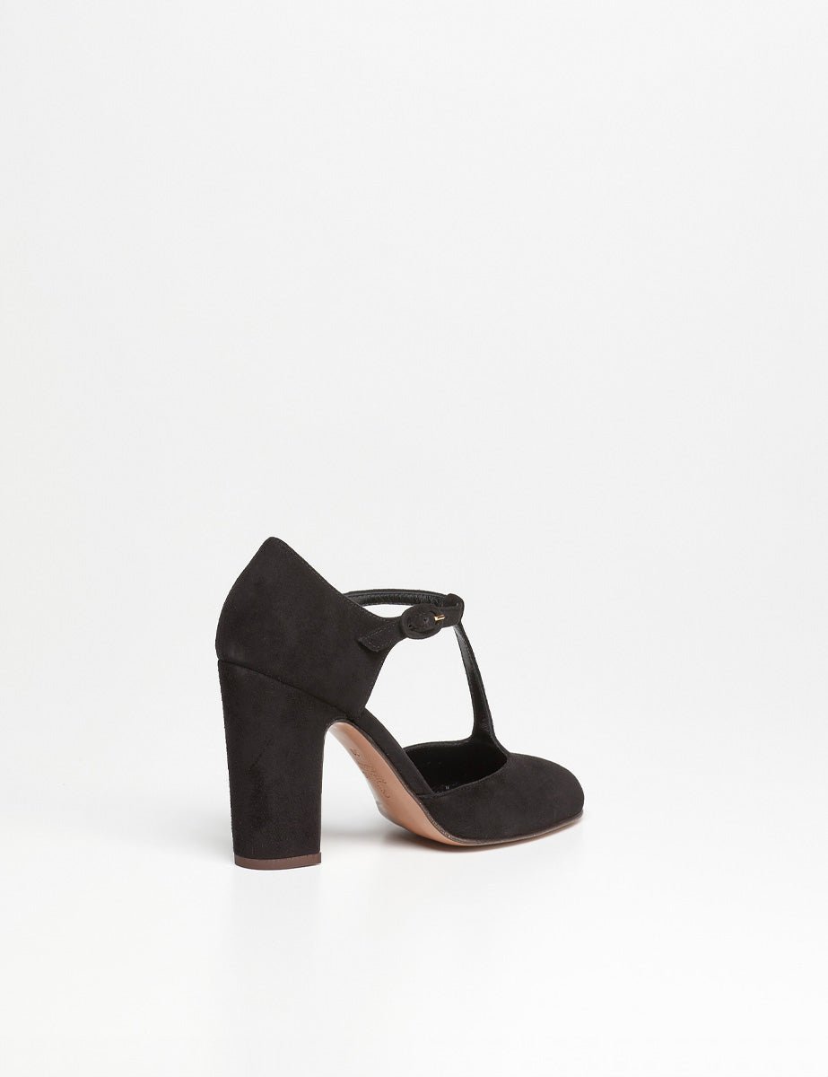 maryjane suede nero - relac - mary jane