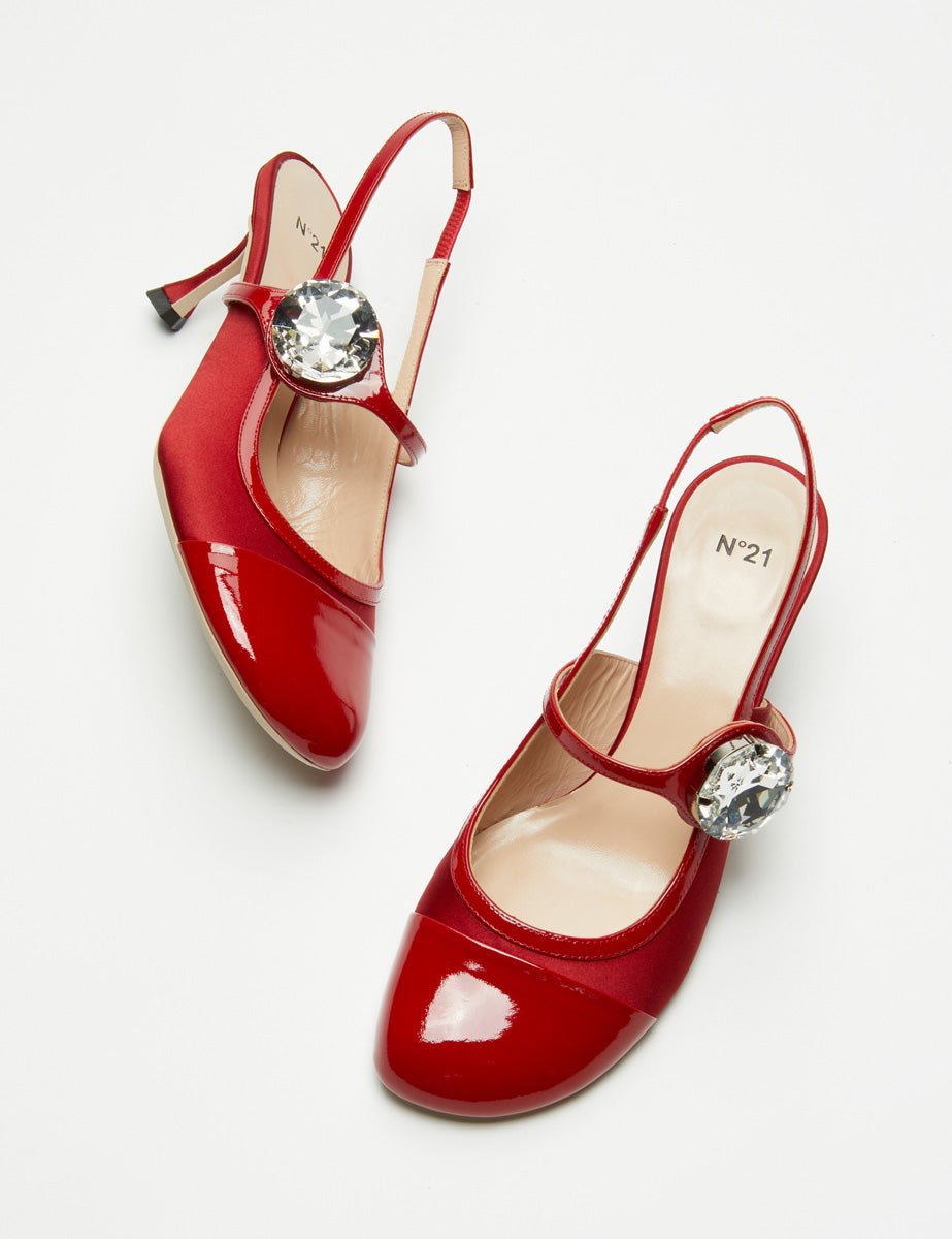 maryjane vernice rosso - n21 alessandro dell'acqua - slingback