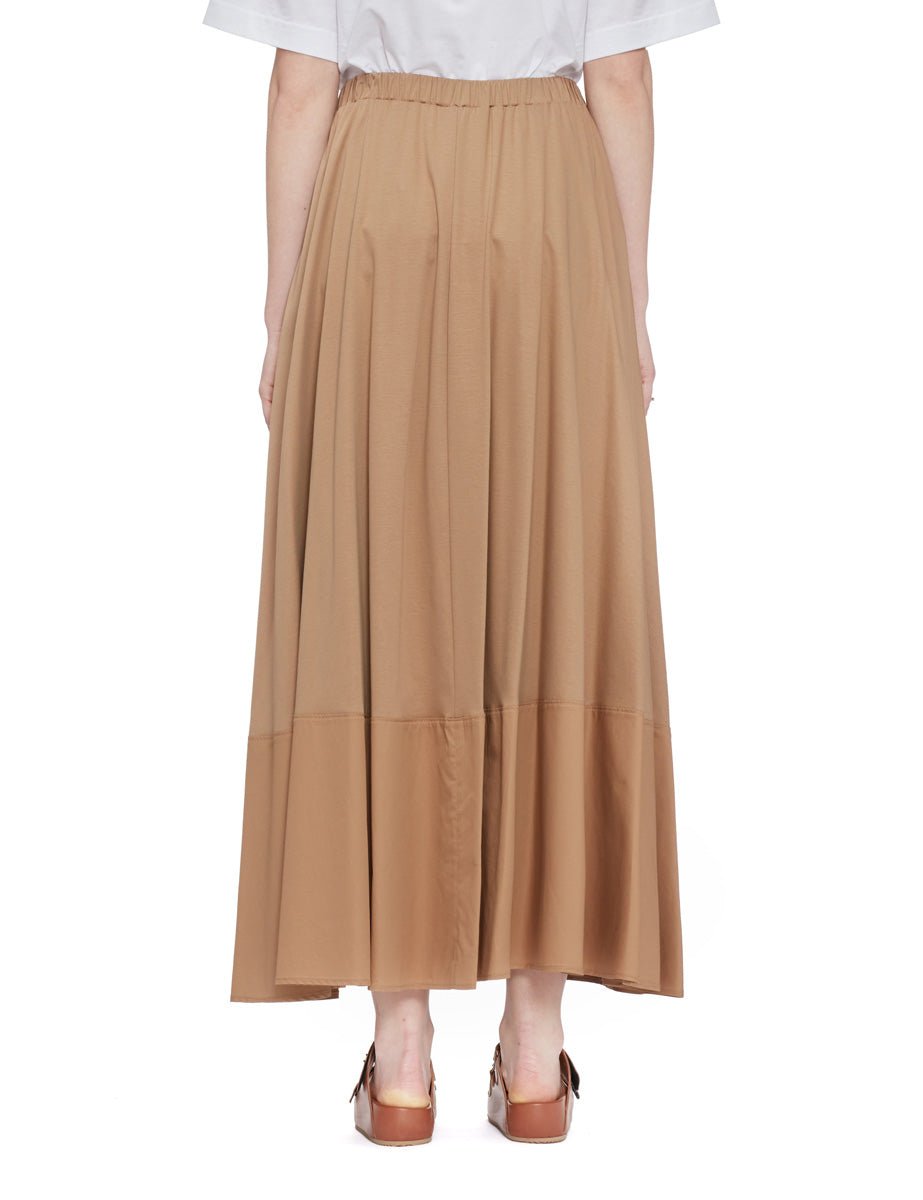 maxigonna jersey cammello - max mara leisure - gonna