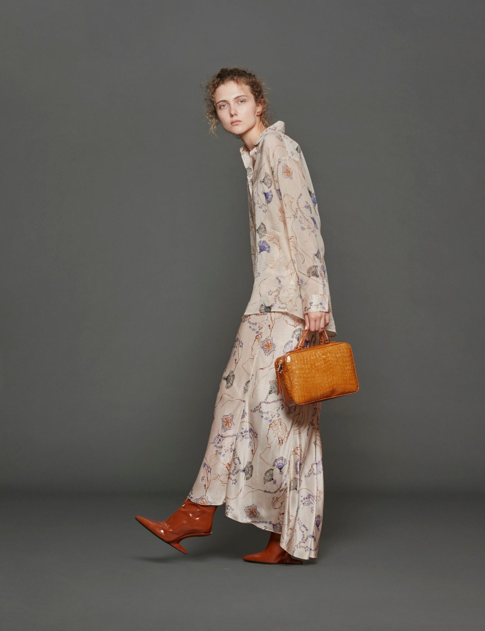 maxigonna musa fantasia avorio - forte forte - gonna