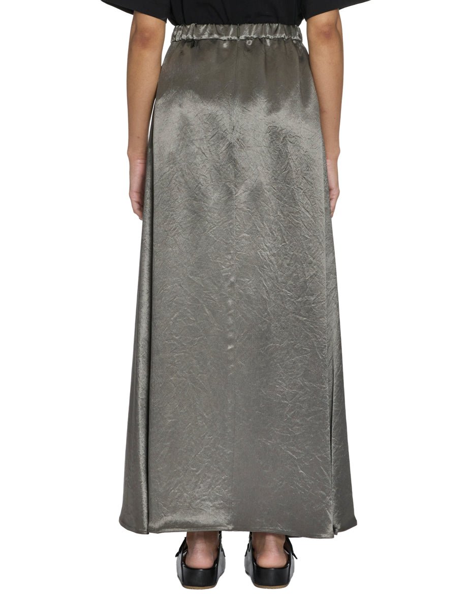 maxigonna raso verdone - max mara leisure - gonna