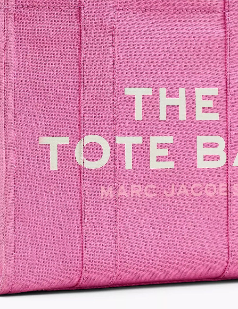 medium tote bag canvas bow pink - marc jacobs - shopper