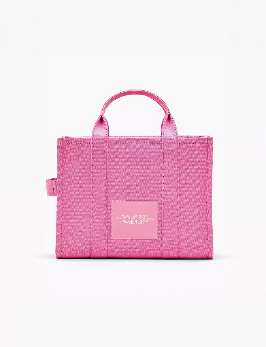 medium tote bag canvas bow pink - marc jacobs - shopper