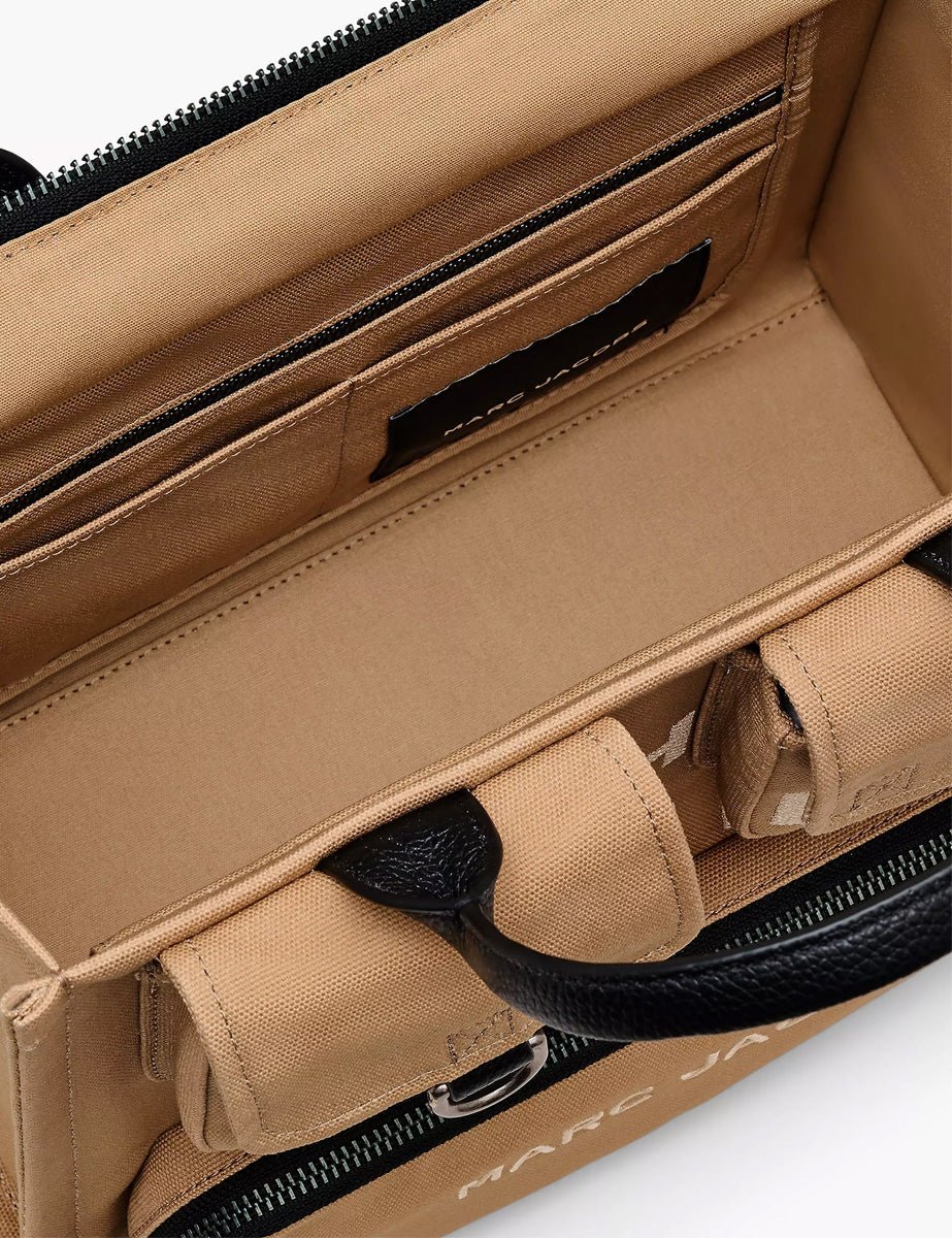 medium tote bag canvas camel - marc jacobs - shopper