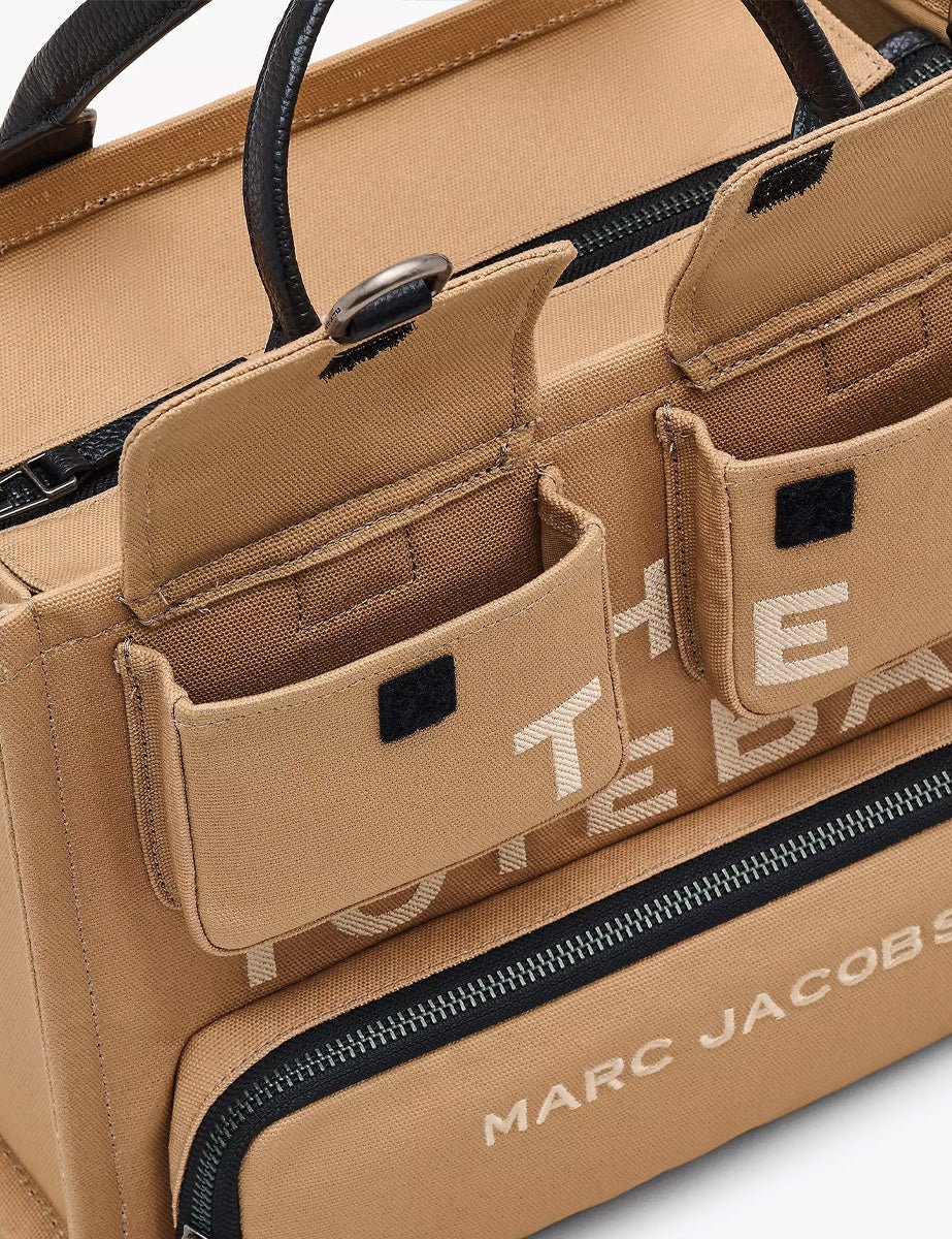medium tote bag canvas camel - marc jacobs - shopper