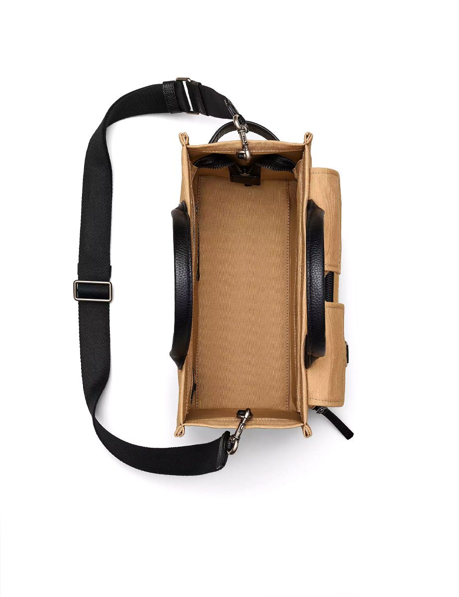 medium tote bag canvas camel - marc jacobs - shopper