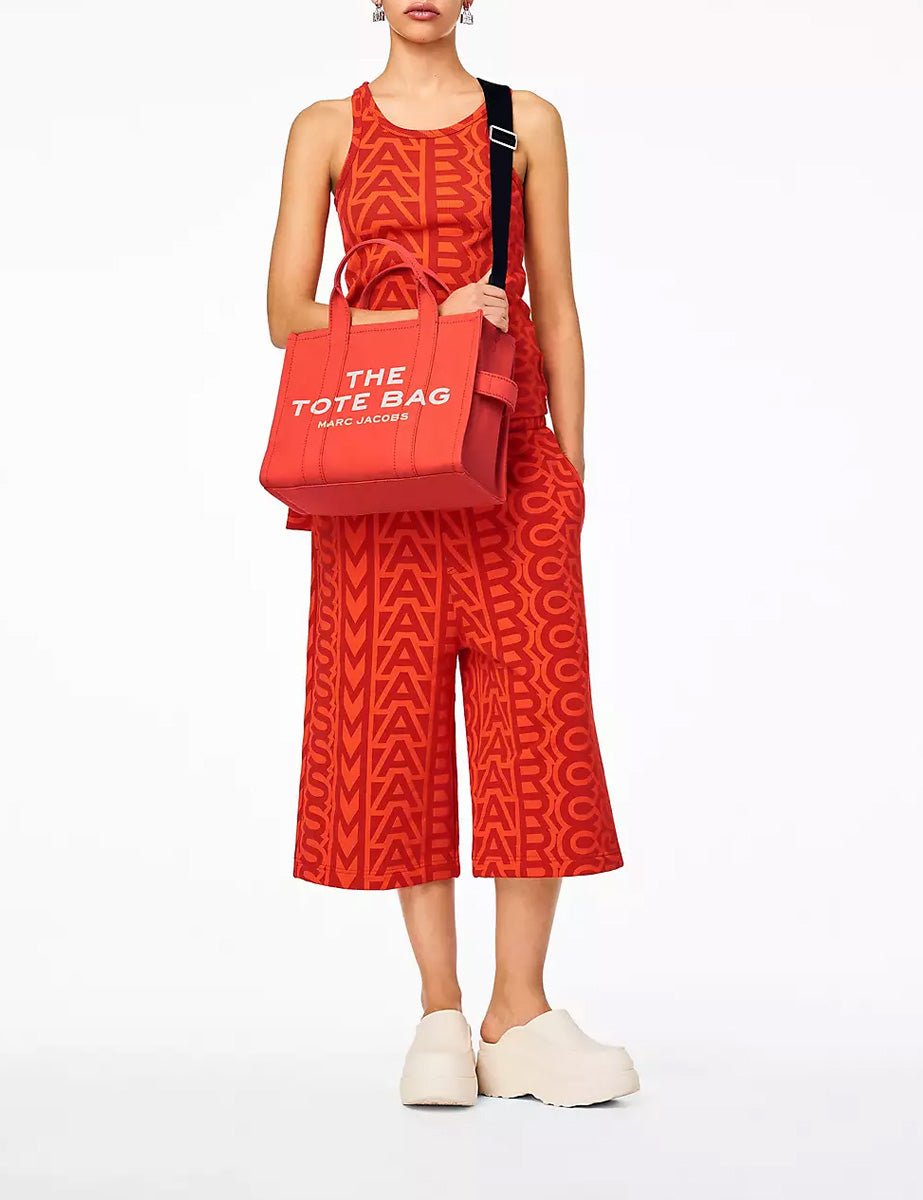 medium tote bag canvas electric orange - marc jacobs - shopper