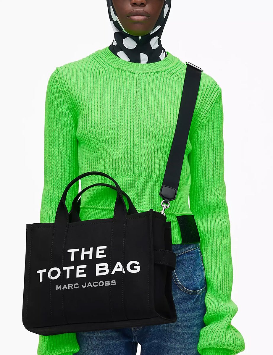medium tote bag canvas nero - marc jacobs - shopper