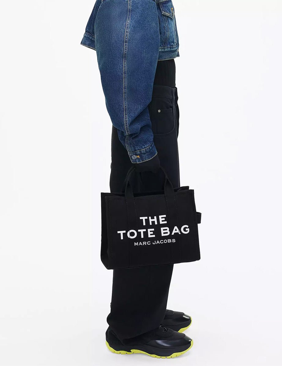 medium tote bag canvas nero - marc jacobs - shopper