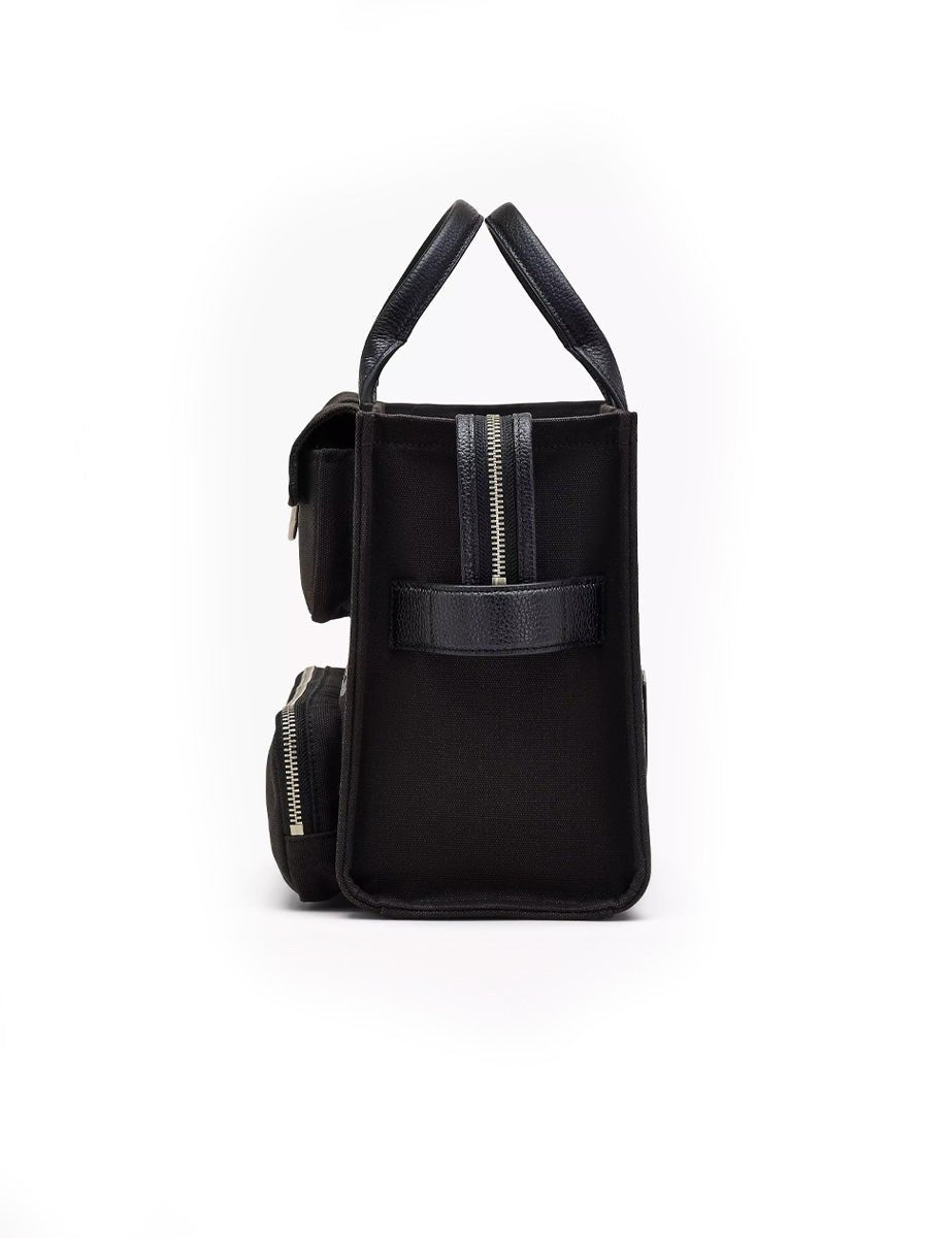 medium tote bag canvas nero - marc jacobs - shopper