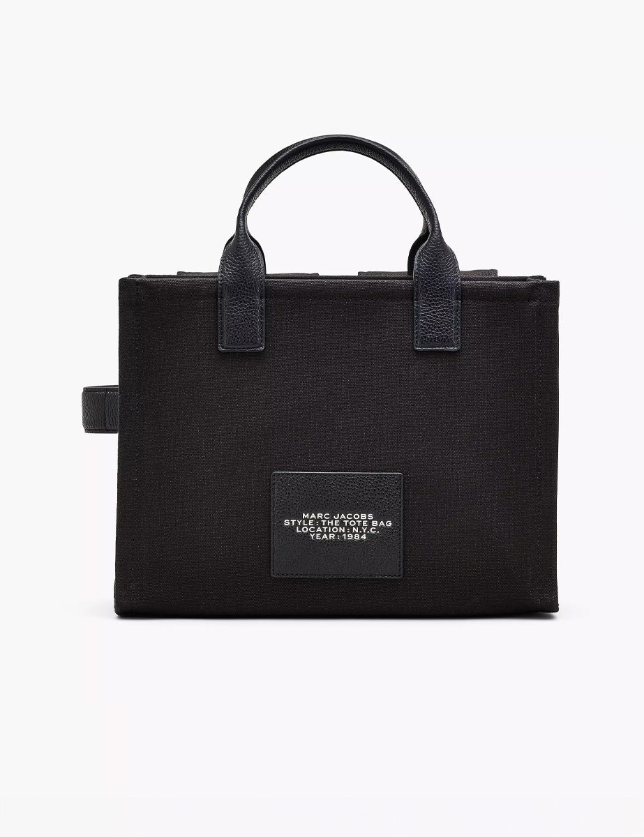 medium tote bag canvas nero - marc jacobs - shopper