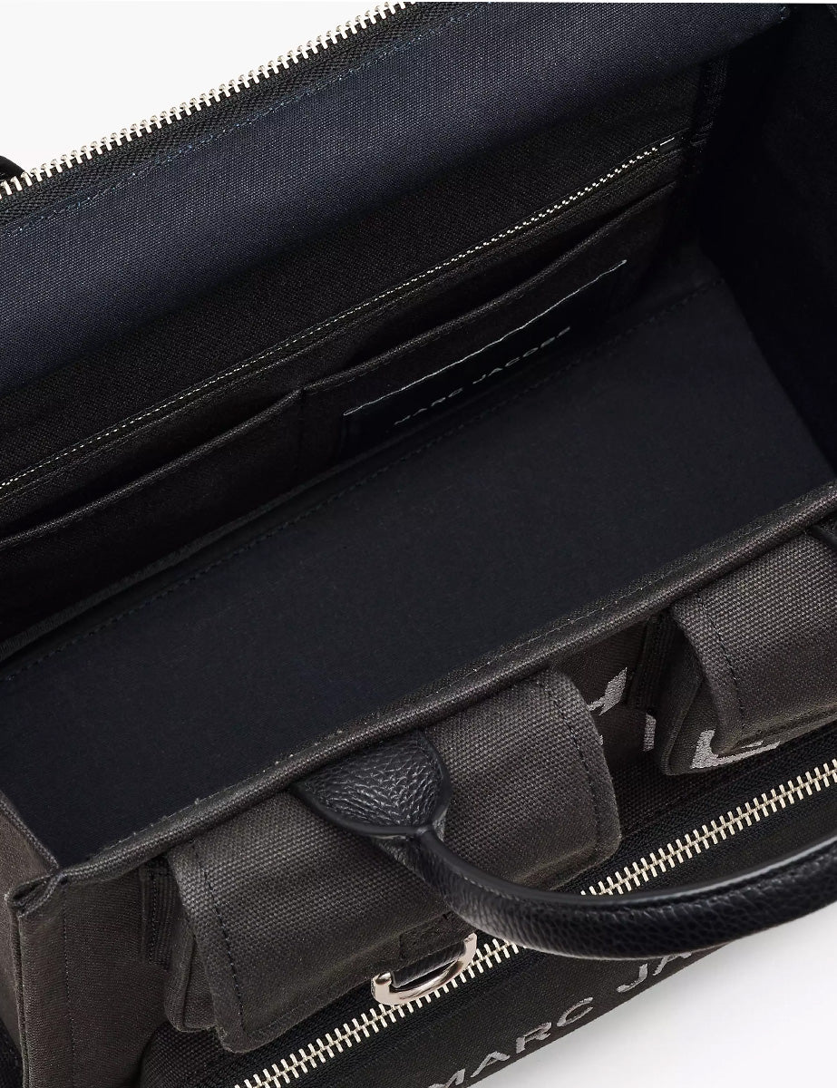 medium tote bag canvas nero - marc jacobs - shopper