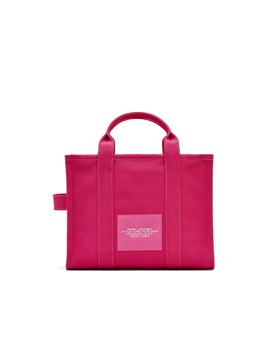 medium tote bag canvas raspberry - marc jacobs - shopper