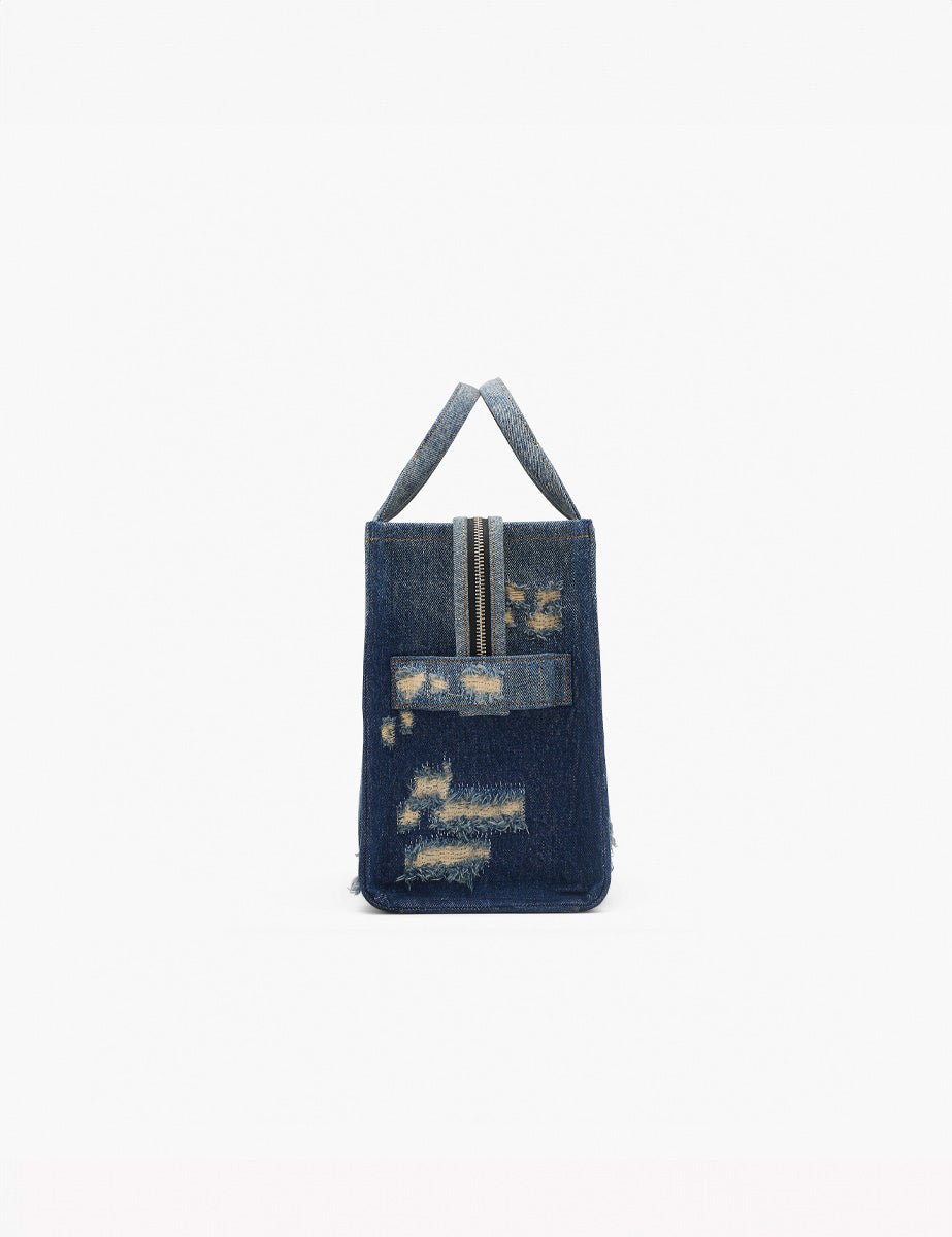 medium tote bag denim punk indigo - marc jacobs - shopper