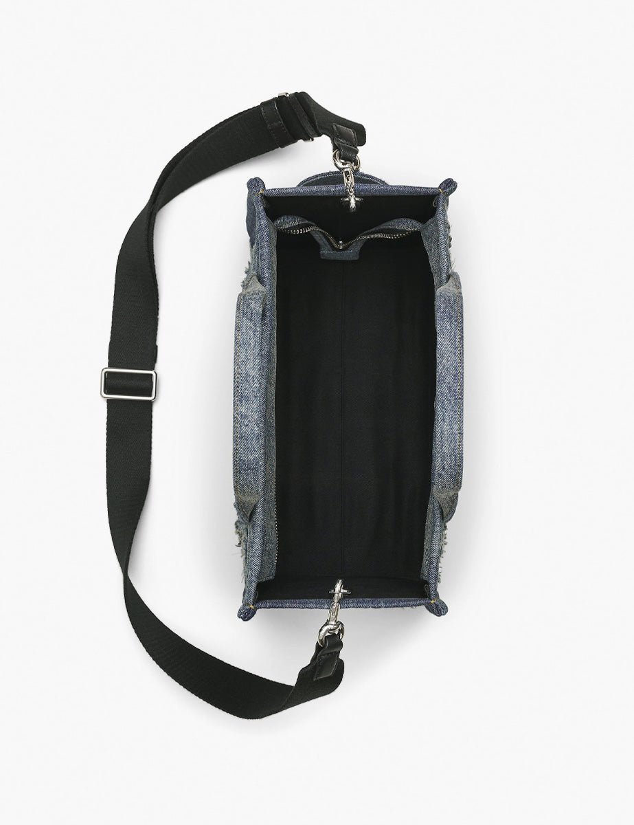 medium tote bag denim punk indigo - marc jacobs - shopper